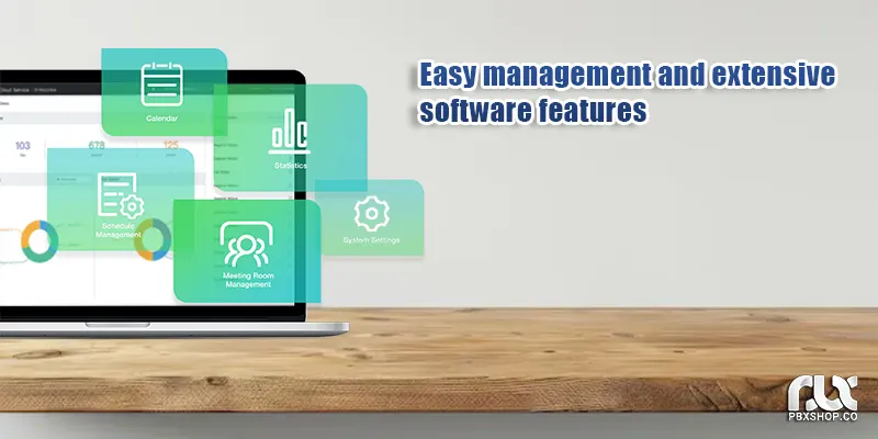 مدیریت آسان و امکانات نرم افزاری گسترده
