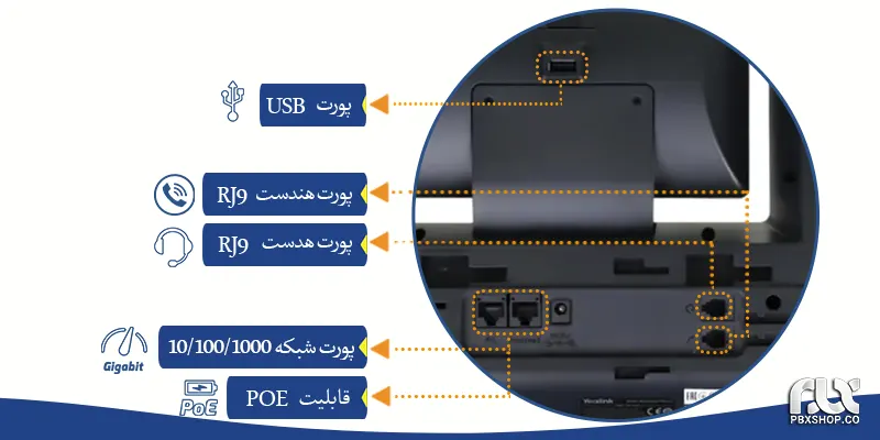 تلفن ویپ یالینک T54W