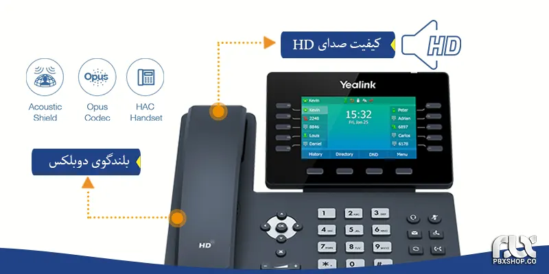 تلفن ویپ یالینک T54W