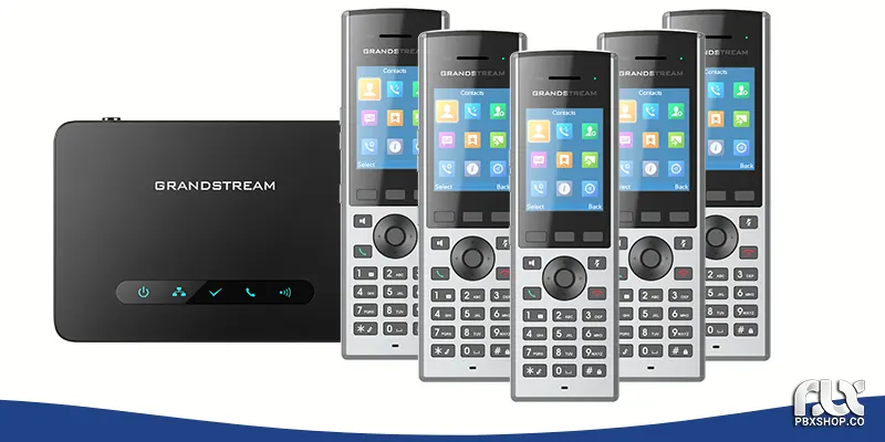 پشتیبانی از 5 گوشی دکت تلفن بیسیم ویپ گرنداستریم DP730