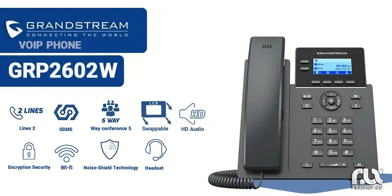 تلفن ویپ گرنداستریم GRP2602W