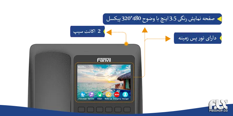 تلفن هتلی فنویل H5