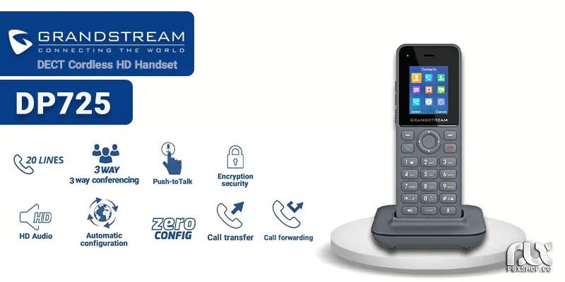 تلفن بیسیم دکت گرنداستریم DP725