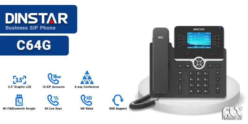 تلفن ویپ دینستار C64G