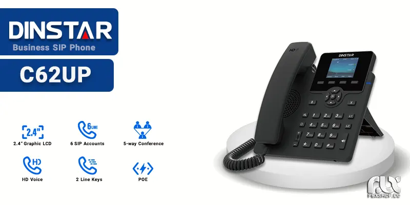 تلفن ویپ دینستار C62UP