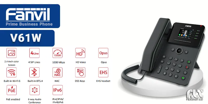 تلفن ویپ فنویل V61W