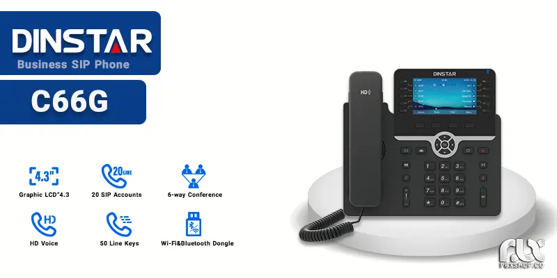 تلفن ویپ دینستار C66G