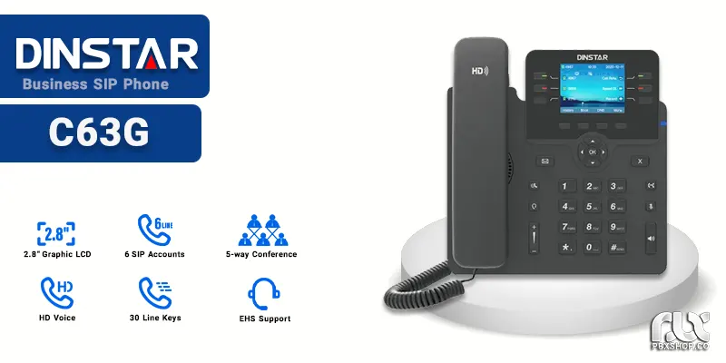 تلفن ویپ دینستار C63G