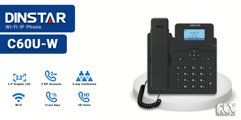 تلفن ویپ دینستار C60U-W