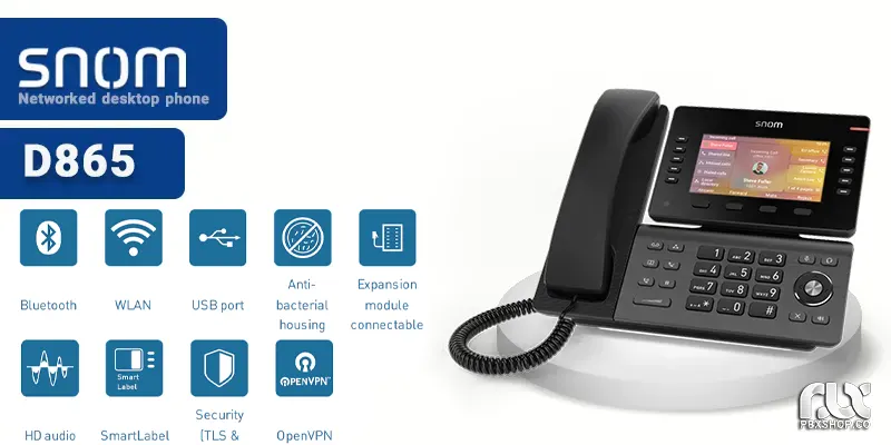 تلفن ویپ اسنوم D865