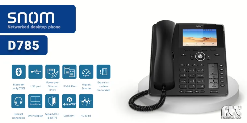 تلفن ویپ اسنوم D785