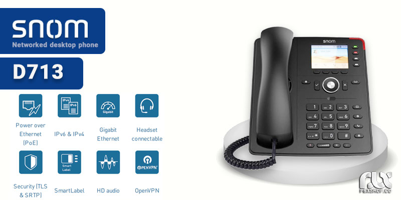 تلفن ویپ اسنوم D713