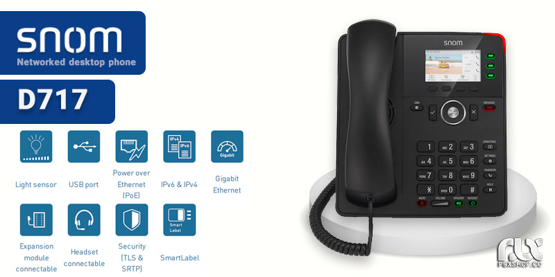 تلفن ویپ اسنوم D717