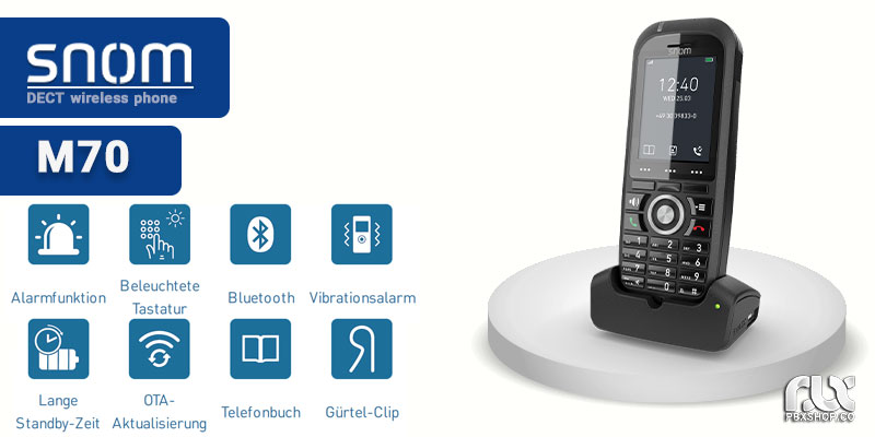 تلفن بیسیم دکت اسنوم M70