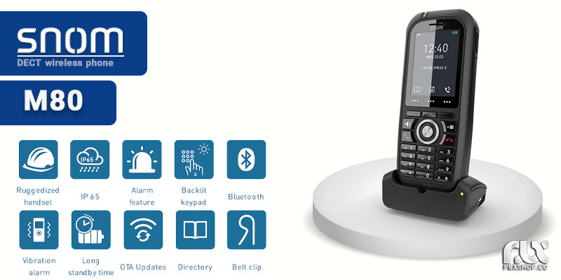 تلفن بیسیم دکت اسنوم M80