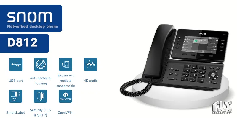 تلفن ویپ اسنوم D812