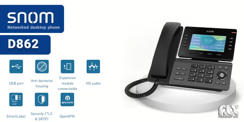 تلفن ویپ اسنوم D862