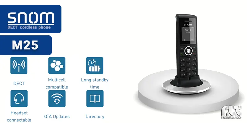 تلفن بیسیم دکت اسنوم M25