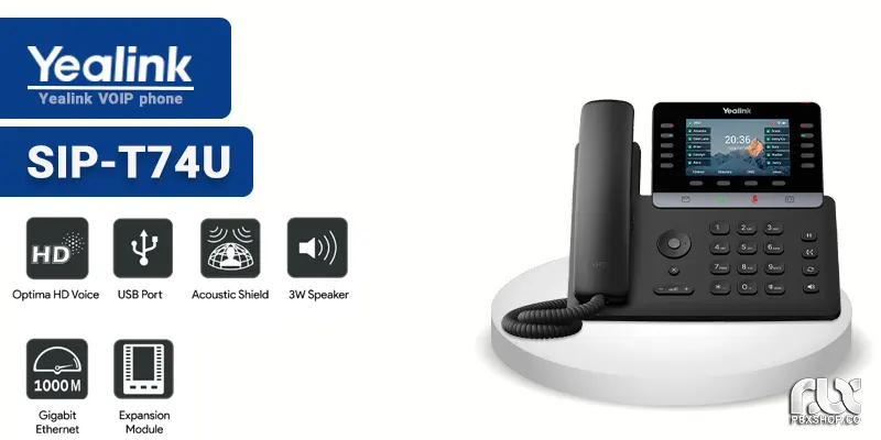 تلفن ویپ یالینک T74U