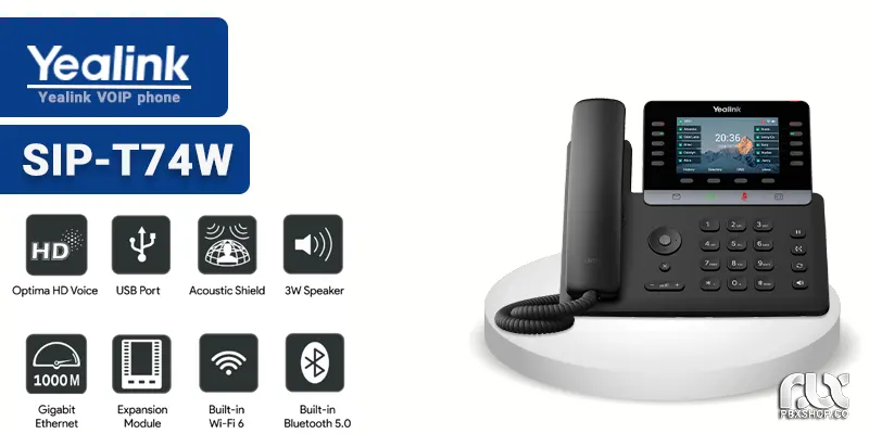 تلفن ویپ یالینک T74W
