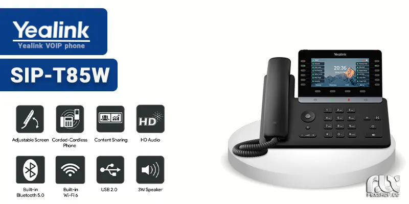 تلفن ویپ یالینک T85W