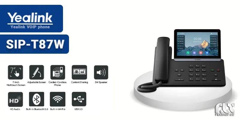 تلفن ویپ یالینک T87W