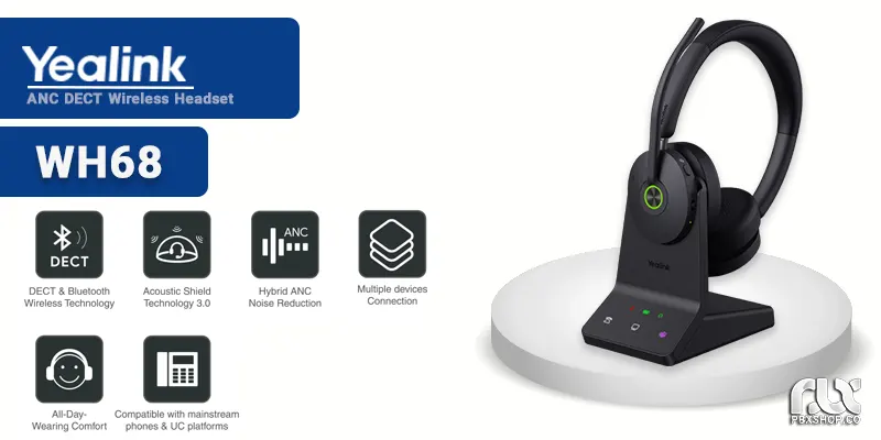 هدست وایرلس Yealink WH68
