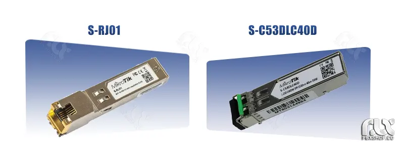 مقایسه ماژول فیبر نوری میکروتیک S-C53DLC40D با مدل S-RJ01