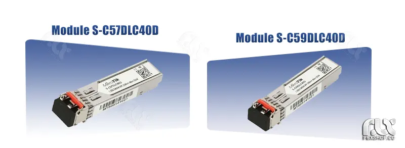 مقایسه ماژول فیبر نوری میکروتیک S-C59DLC40D با مدل S-C57DLC40D