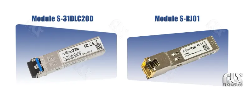 مقایسه ماژول فیبر نوری میکروتیک S-RJ01 با مدل S-31DLC20D