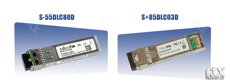 مقایسه ماژول فیبر نوری میکروتیک S+85DLC03D با مدل S-55DLC80D