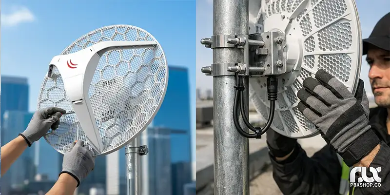 نصب و راه اندازی رادیو وایرلس میکروتیک سری LHG