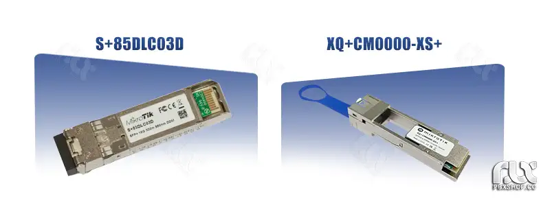مقایسه ماژول فیبر نوری میکروتیک +XQ+CM0000-XS با مدل S+85DLC03D